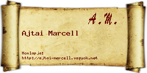 Ajtai Marcell névjegykártya